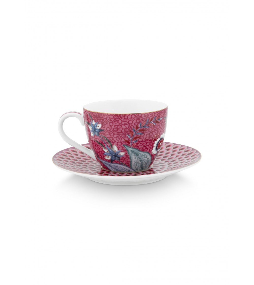 PIP STUDIO ΦΛΥΤΖΑΝΙ ESPRESSO ΠΟΡΣΕΛΑΝΗ FLOWER FESTIVAL DARK PINK 120ML - 51004144